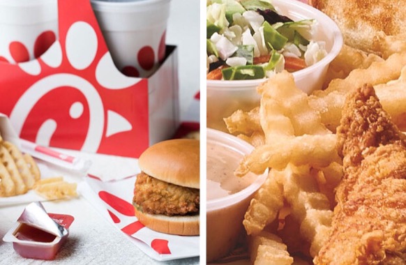 Chick-Fil-A and Raising Canes compete for the best title
