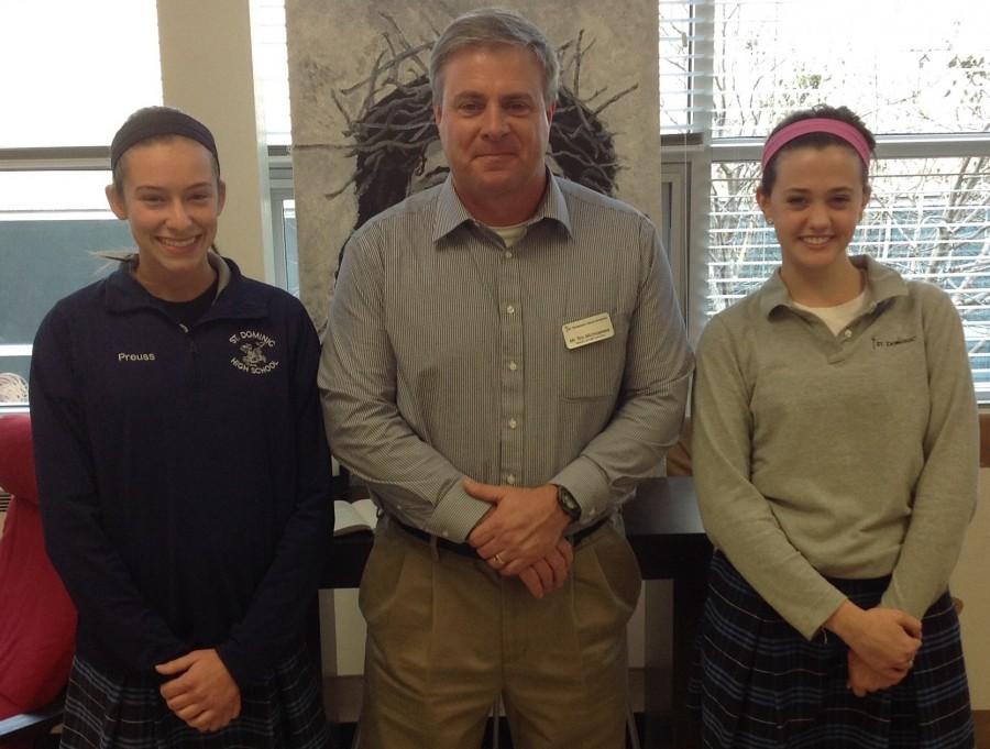 Jenny Preuss, Mr. Michaelree and Grace Sullivan 