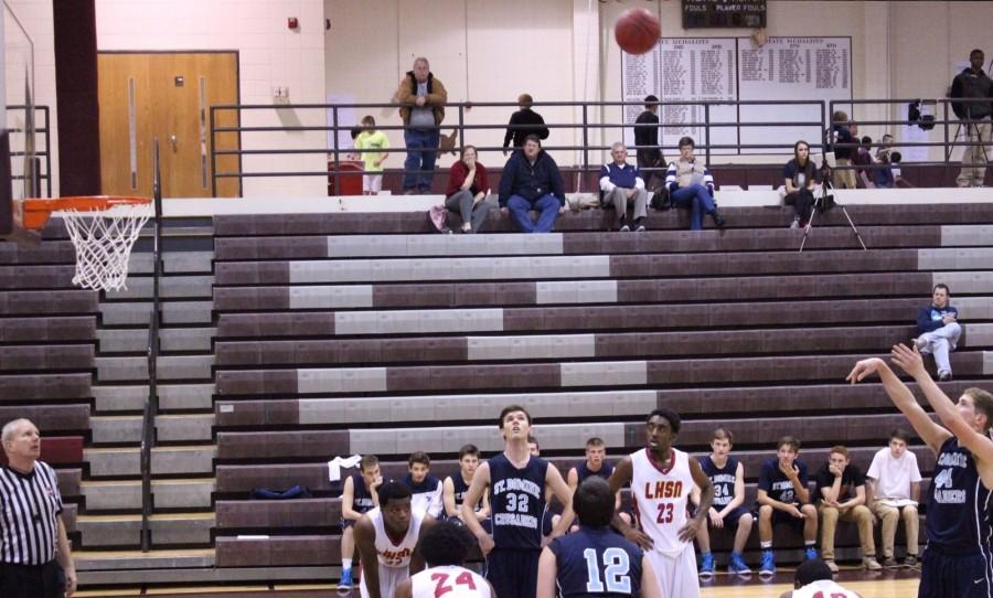 Matt Hagan takes a free throw.