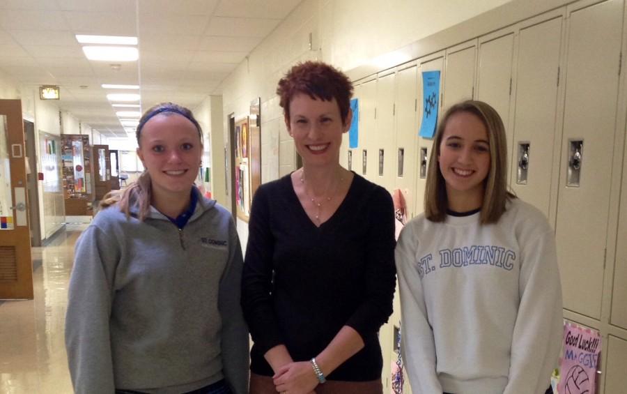 Hannah Spahn, Mrs. Hayes and Jordyn Hardy