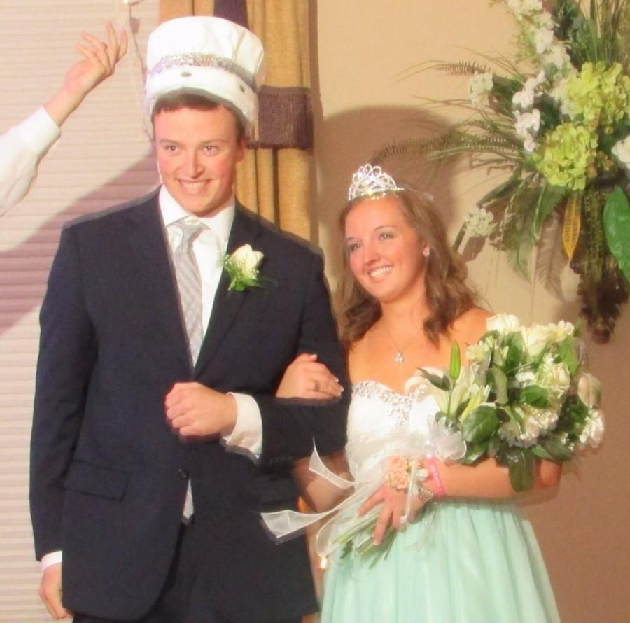 Prom King and Queen Chris Schneider and Ally Dolson.