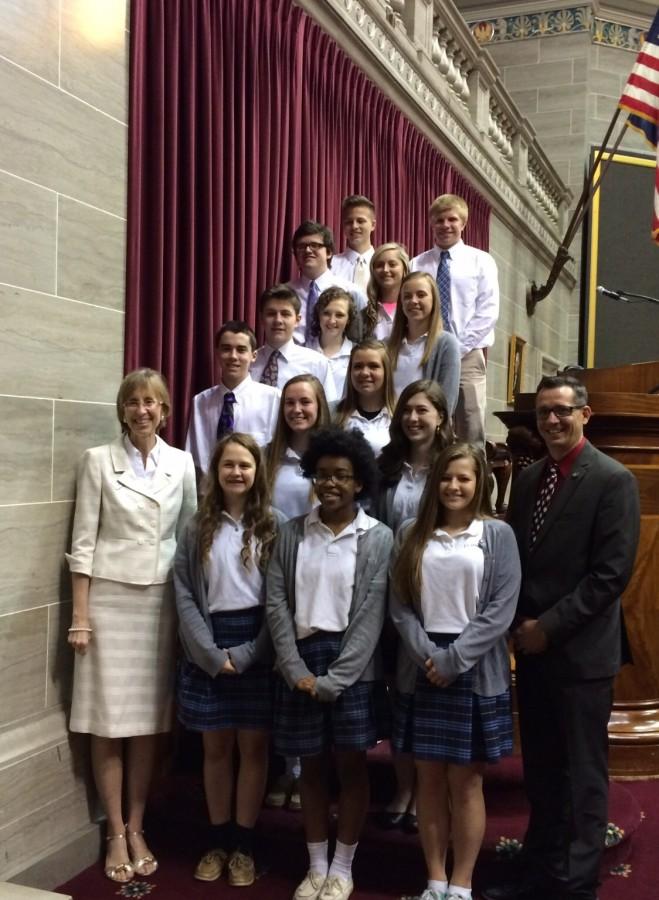 Glory Award recipients with Mrs. Eaton and Representative Ron Hicks