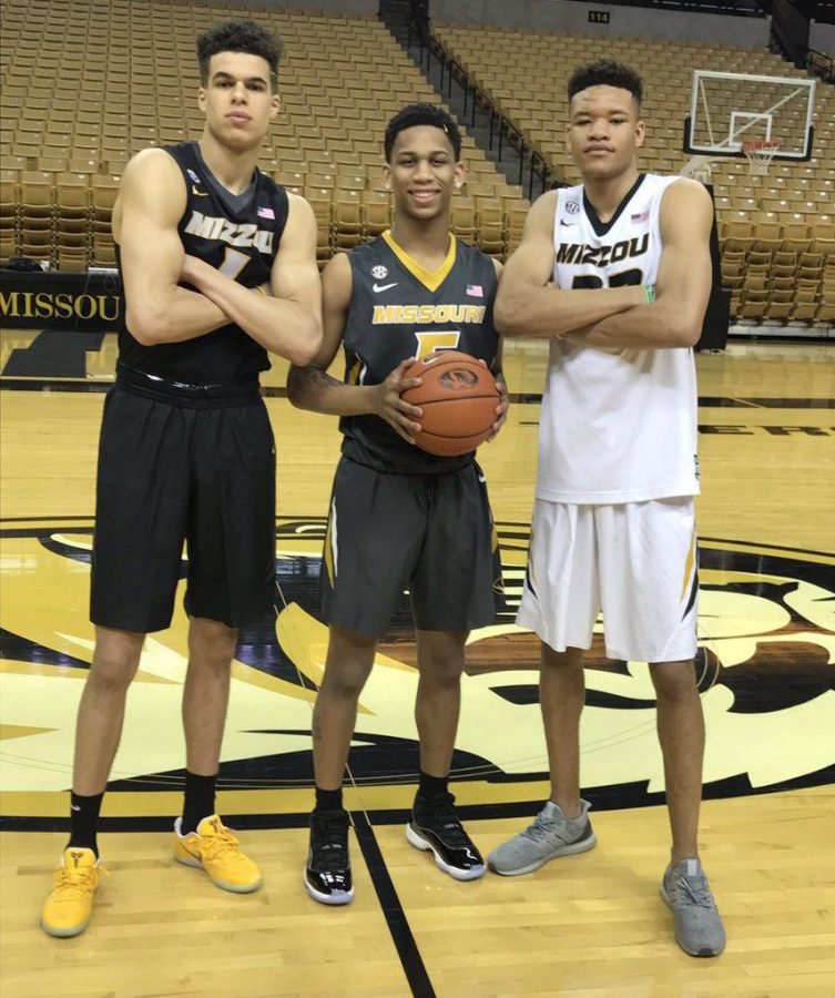 Michael Porter Jr., Blake Harris and Kevin Knox