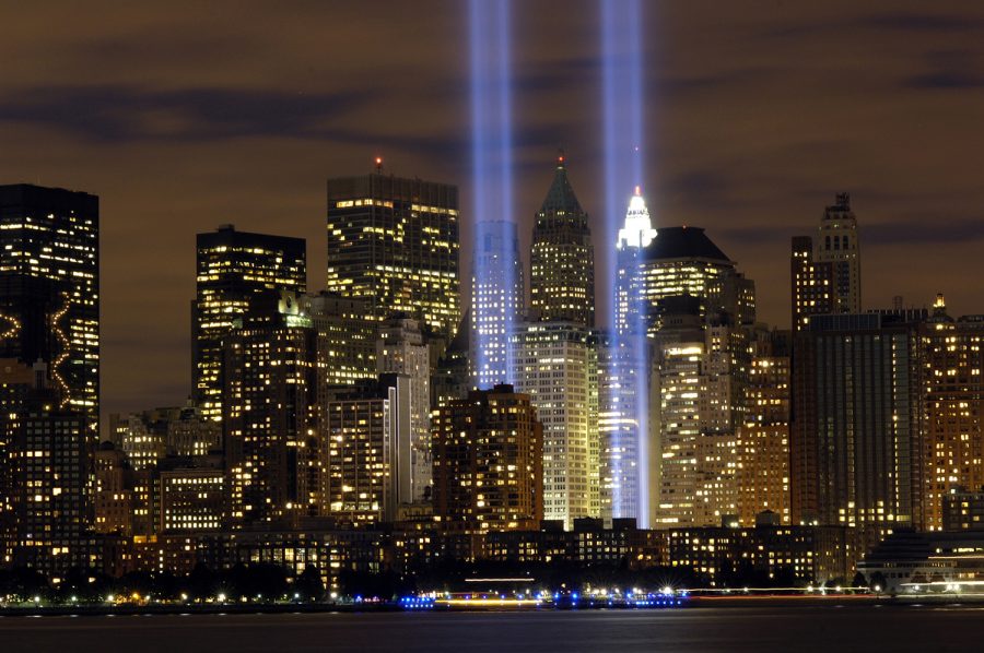 The Tribute in Light memorial (U.S. Air Force photo/Denise Gould)