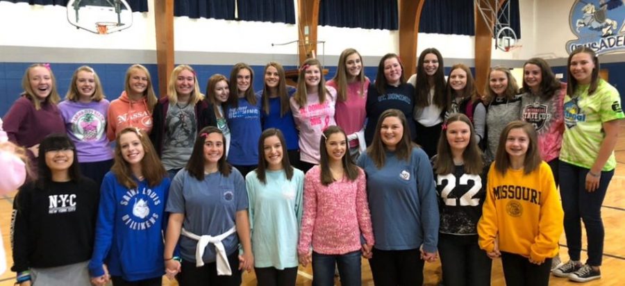 The awesome girls who donated their hair!