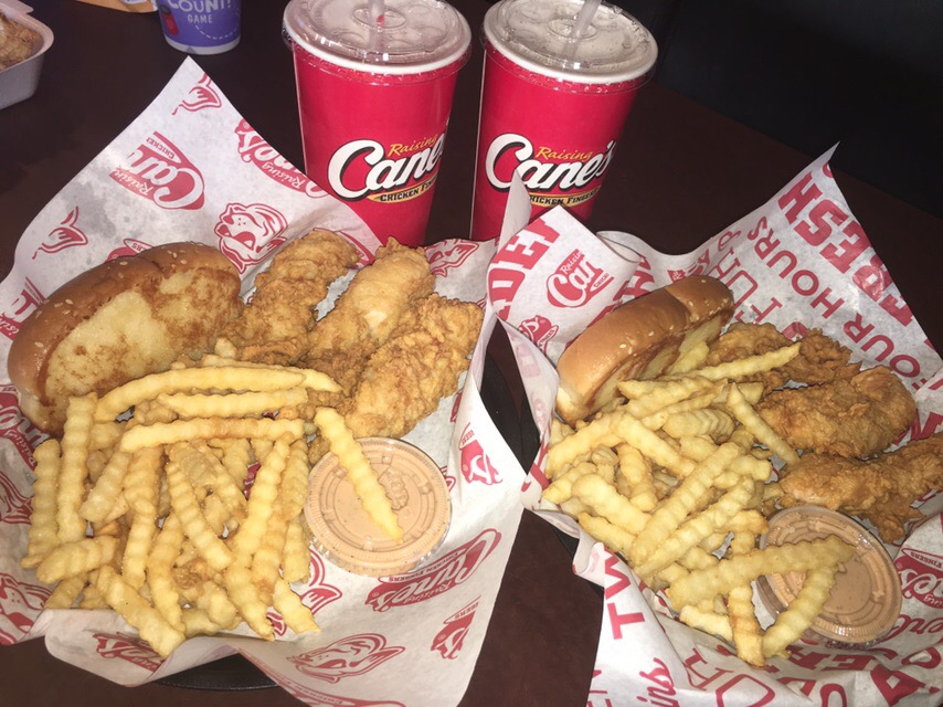 A meal from Cane’s Chicken.
