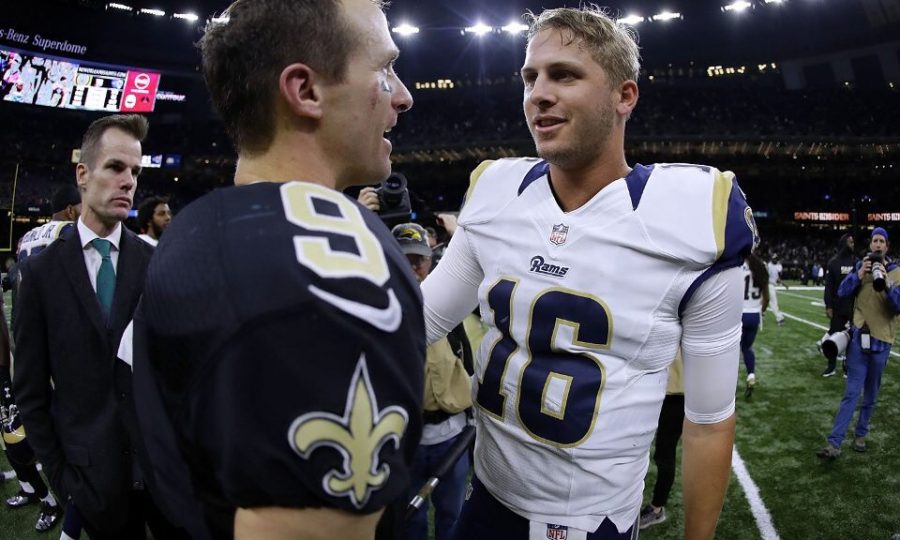 Drew Brees and Jared Goff