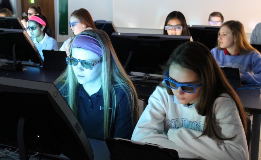 Students using the brand new zSpace