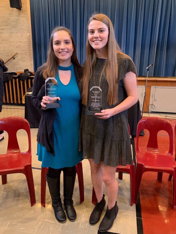 Fogarty (left) and Buchheit (right) received their awards at the St. Louis Cathedral Basilica on January 19, 2020.