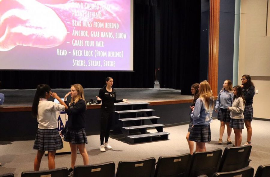 Many students learned about self defense during the recent Adulting 101 event: Safe Dating. 