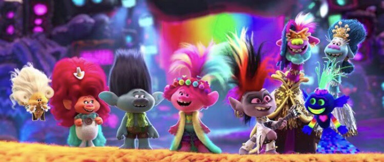 Poppy and Branch embark on another adventure in Trolls World Tour. 