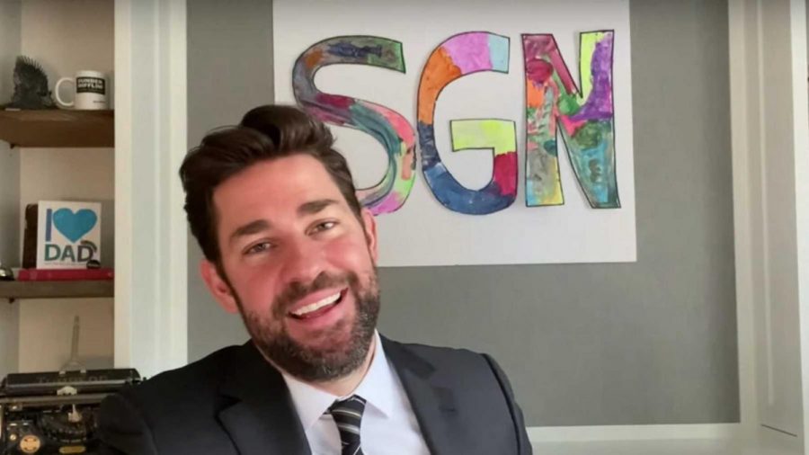 John Krasinski made it his mission to put a smile on everyone’s face.