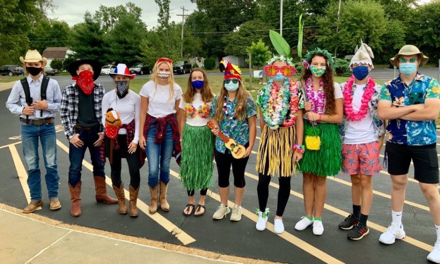 Fellow Crusaders showed their pride with their best winning costumes for homecoming spirit week 