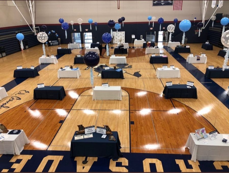 The Big Gym is all set up for open house 