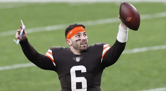 Quarterback Baker Mayfield and the Cleveland Browns prepares to take on the Pittsburgh Steelers this Sunday during Wild Card Weekend.  