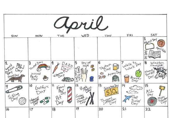 The month Of April consists of some of the most absurd and ridiculous  national days to celebrate.