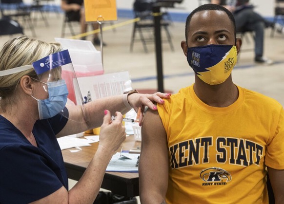  Most colleges are requiring students to be vaccinated in order to stay in their dorms. 