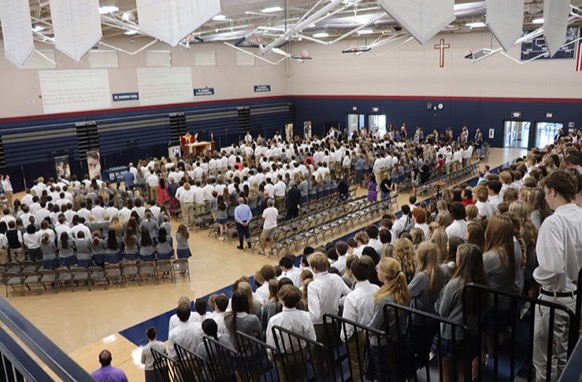 Our first all-school mass allowed for the entire St. Dominic community to come together and celebrate Christ