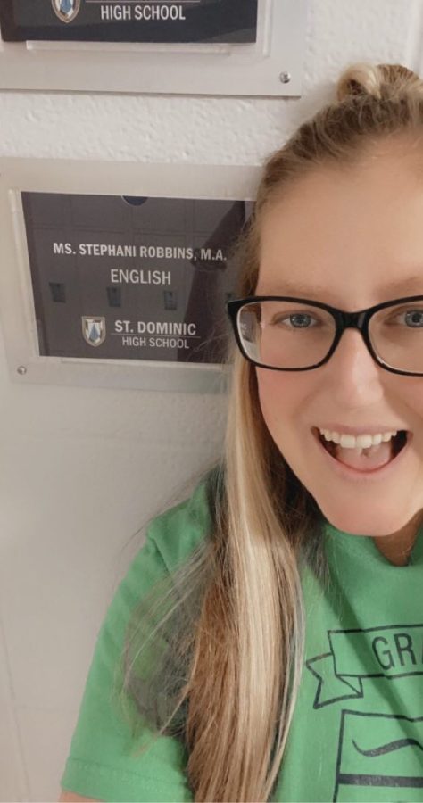 Mrs. Robbins is more than excited to become a full time teacher at St. Dominic!