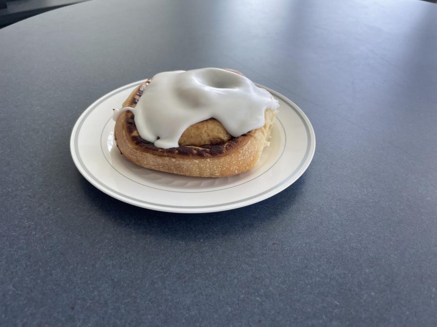 Students and faculty raving over the St. Dominic cinnamon roll.