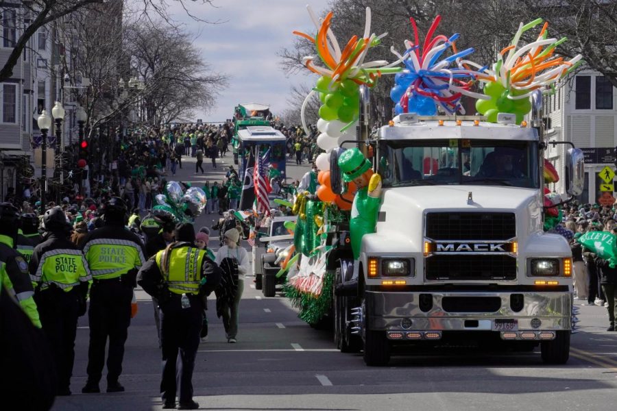 Float+with+balloons+during+Bostons+annual+St.+Patricks+day+parade