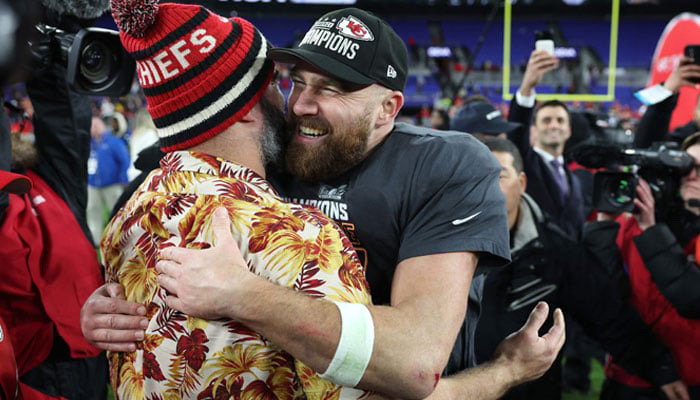 Kelce+brothers+take+over+the+NFL+media+at+Chiefs+games
