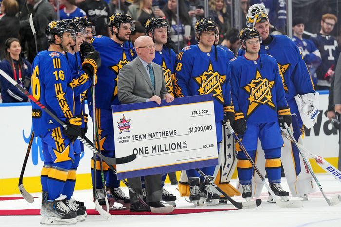 Team Matthew’s wins the NHL all star game in Toronto