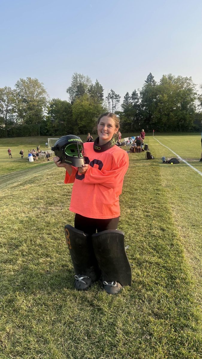 Athlete Sam Liszewski leads the team in field hockey 