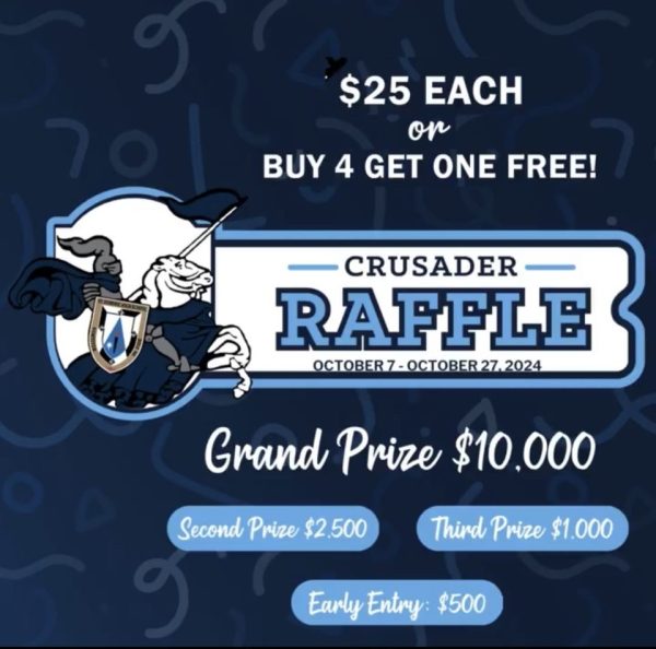 Catch up with the St. Dominic Crusader Raffle this week 