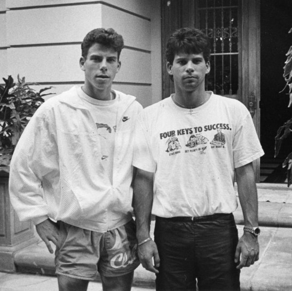 Erik (left) and Lyle (right) Menendez shortly before their arrest in 1990