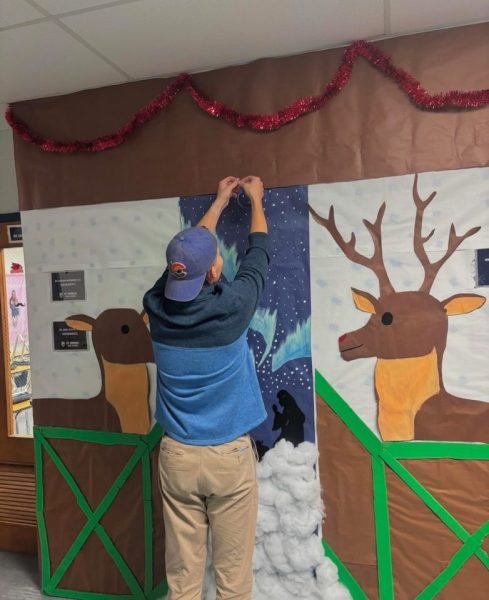 Students and teachers are working hard to make spirited decorations 